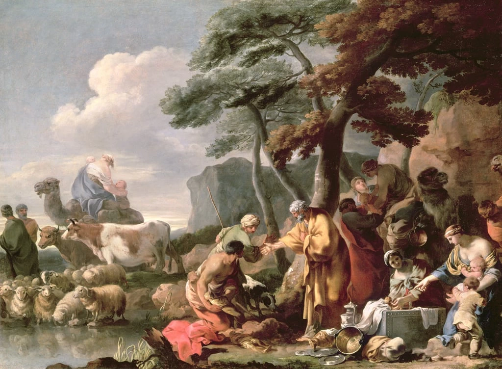 Giacobbe seppellì i falsi dei sotto la quercia da Sichem - State Hermitage Museum, St. Petersburg